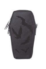 bat shaped coffin bag by poizen industries