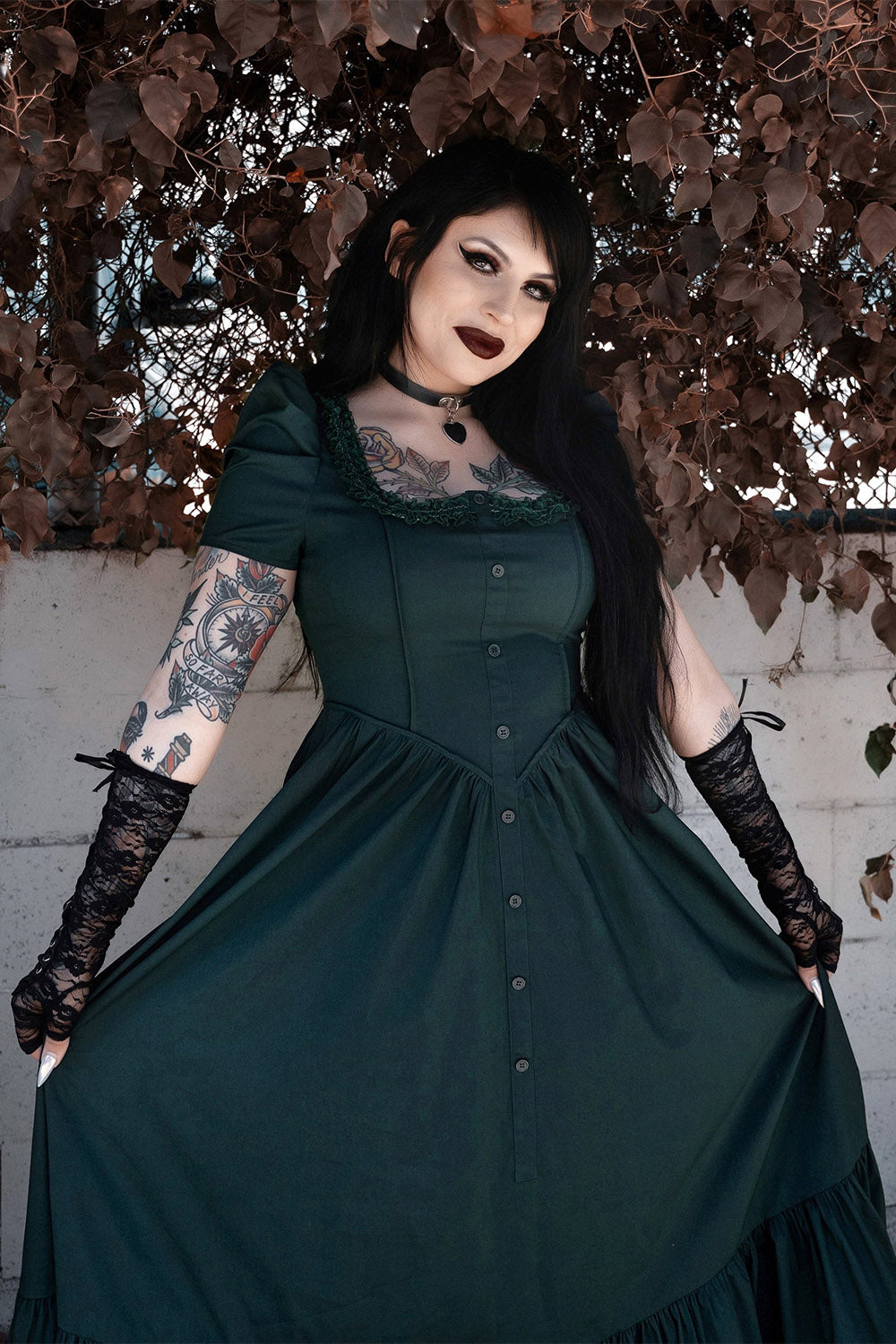 witchy peasant dress