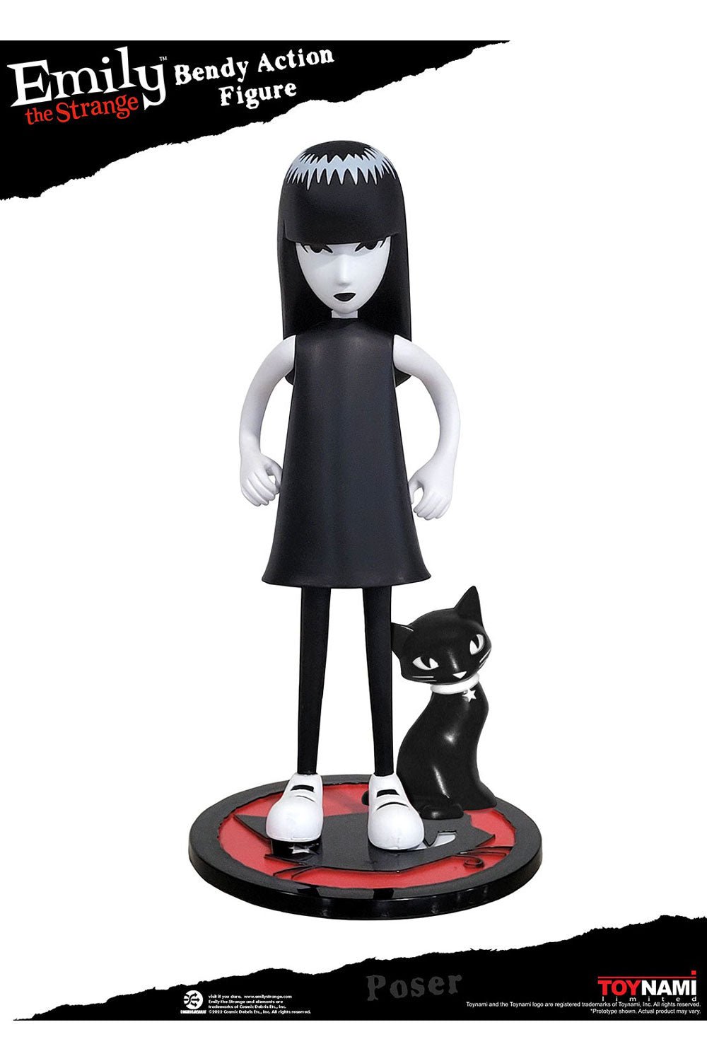 Emily The Strange 6" Bendy Action Figure - toys - VampireFreaks - Toynami