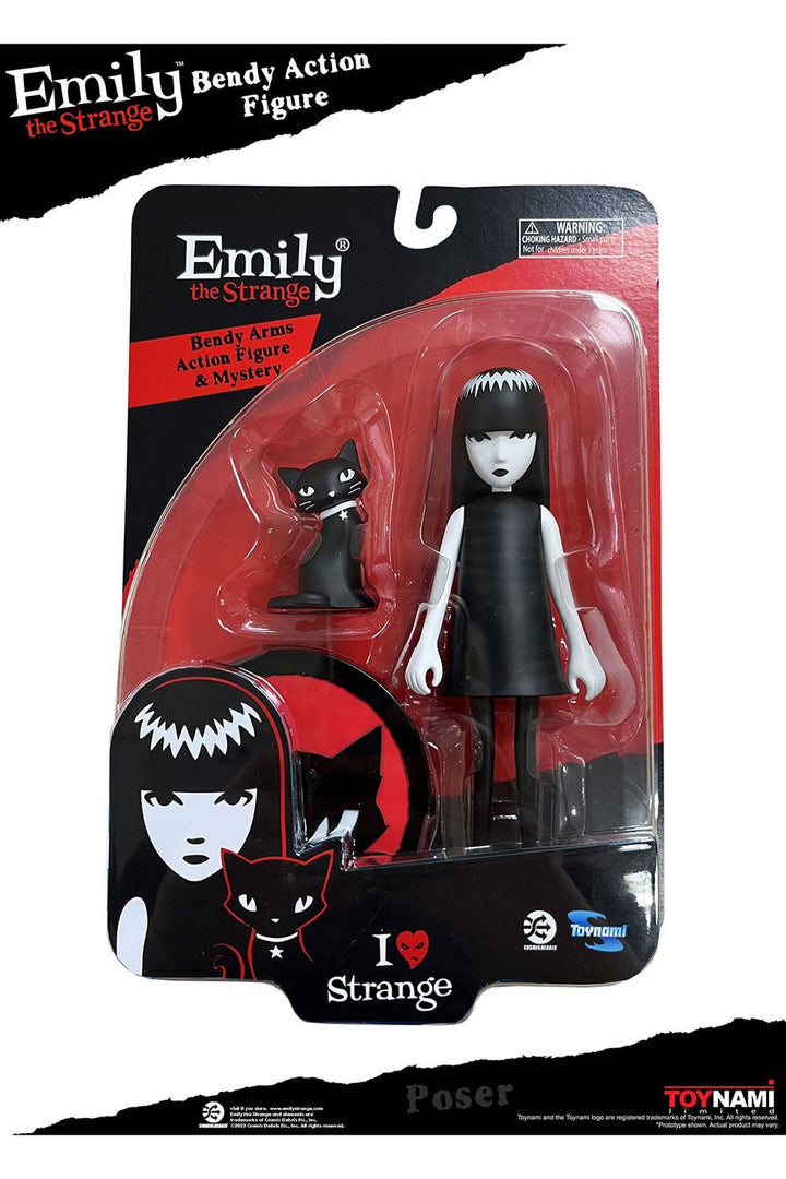 Emily The Strange 6" Bendy Action Figure - toys - VampireFreaks - Toynami