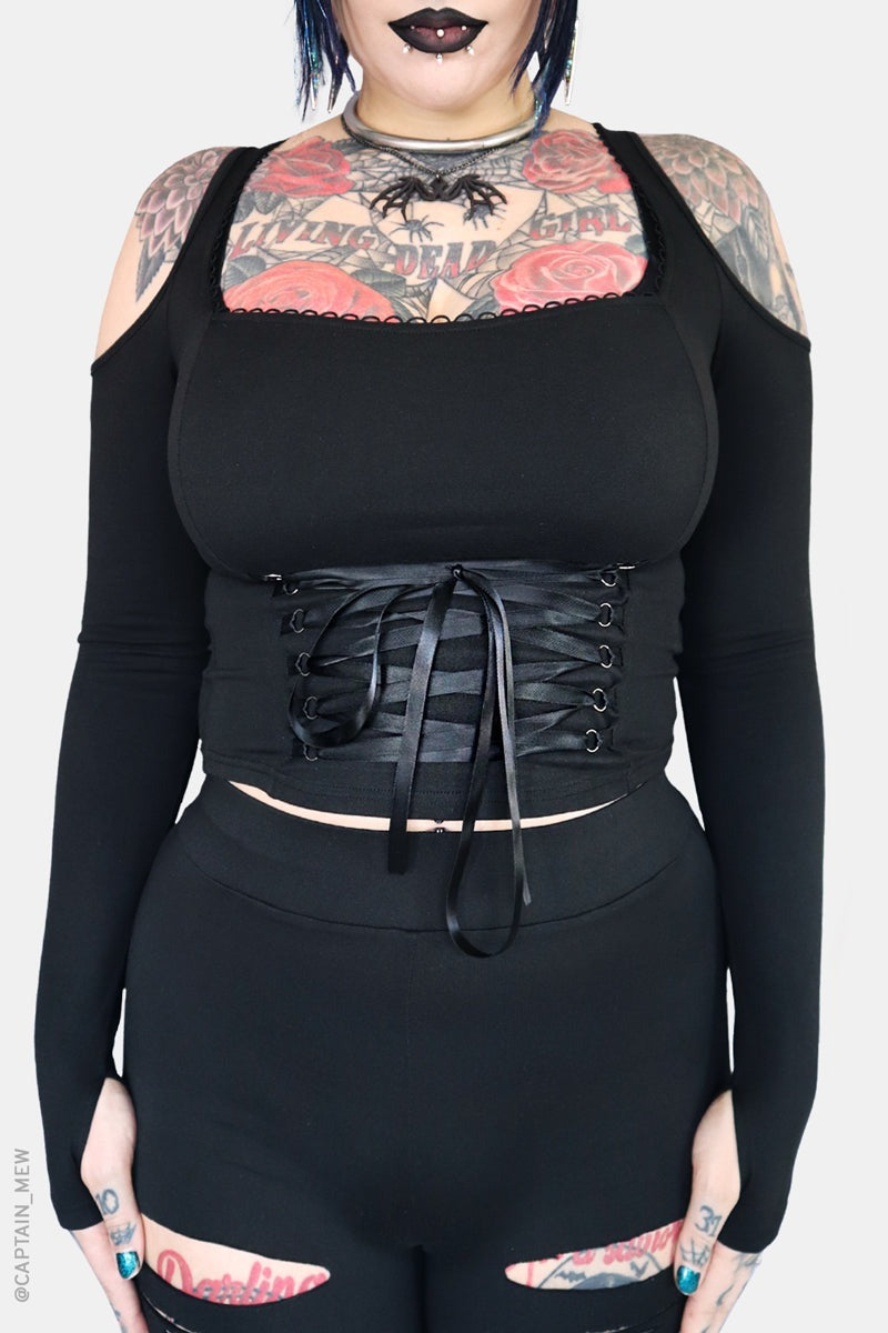 gothic corset top by forest ink