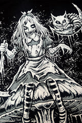 creepy alice in wonderland cotton t-shirt 