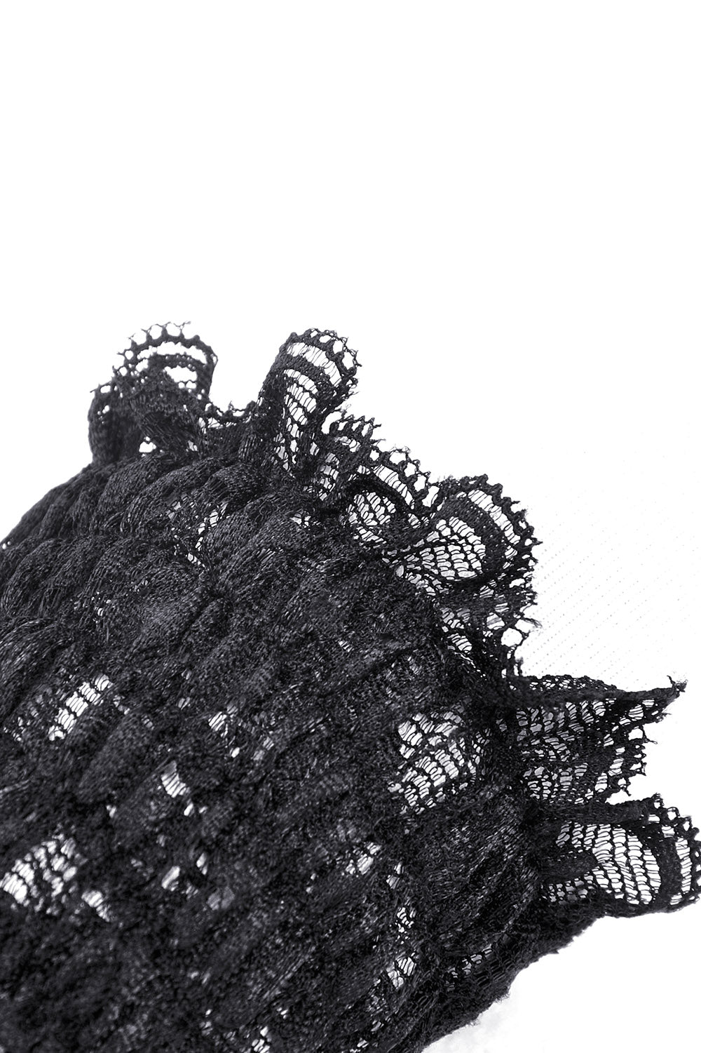 gothic mesh gloves