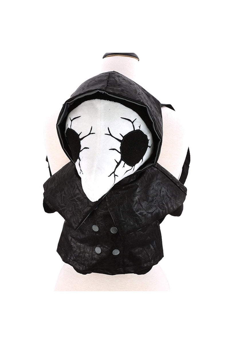 spooky horror heavy metal plague doctor backpack