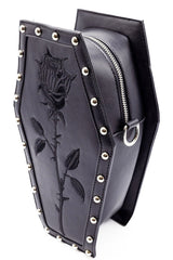 vegan leather rose backpack