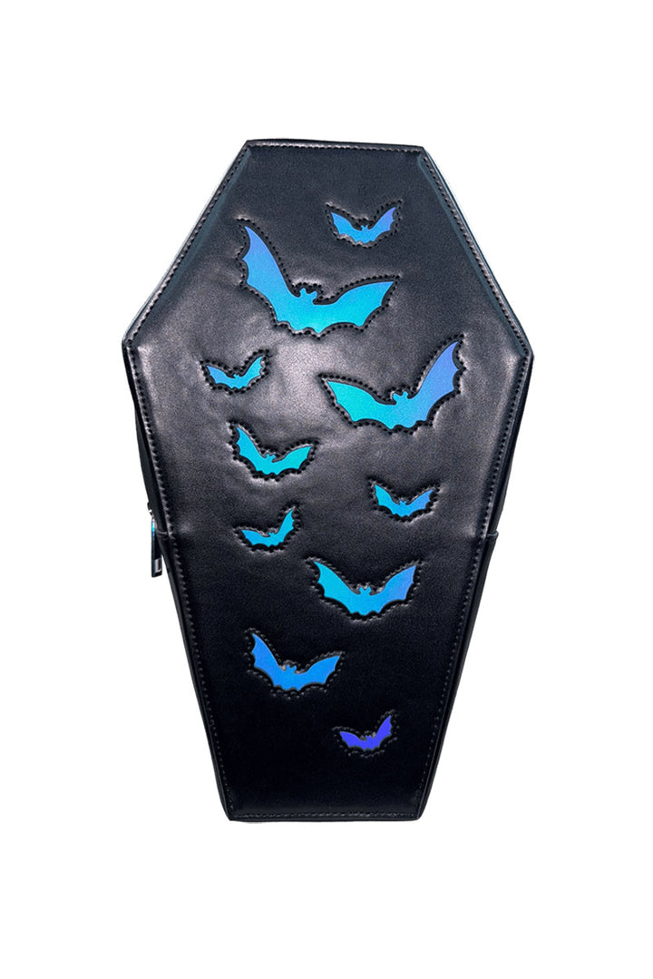 vegan leather 3d coffin backpack