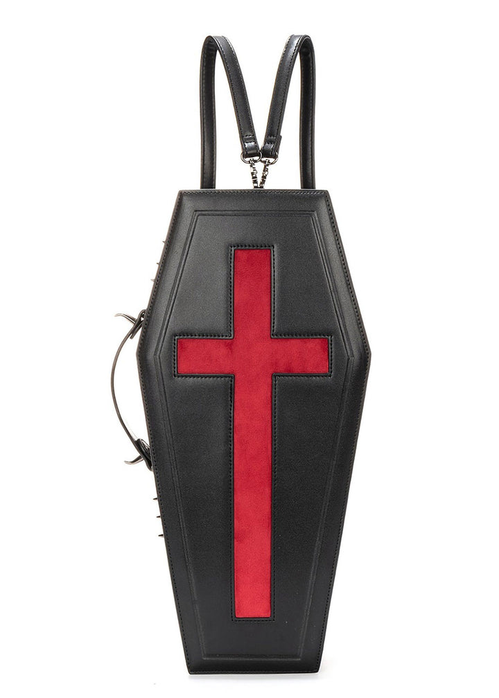 black coffin backpack