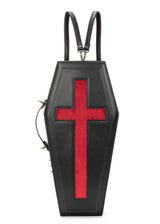 black coffin backpack