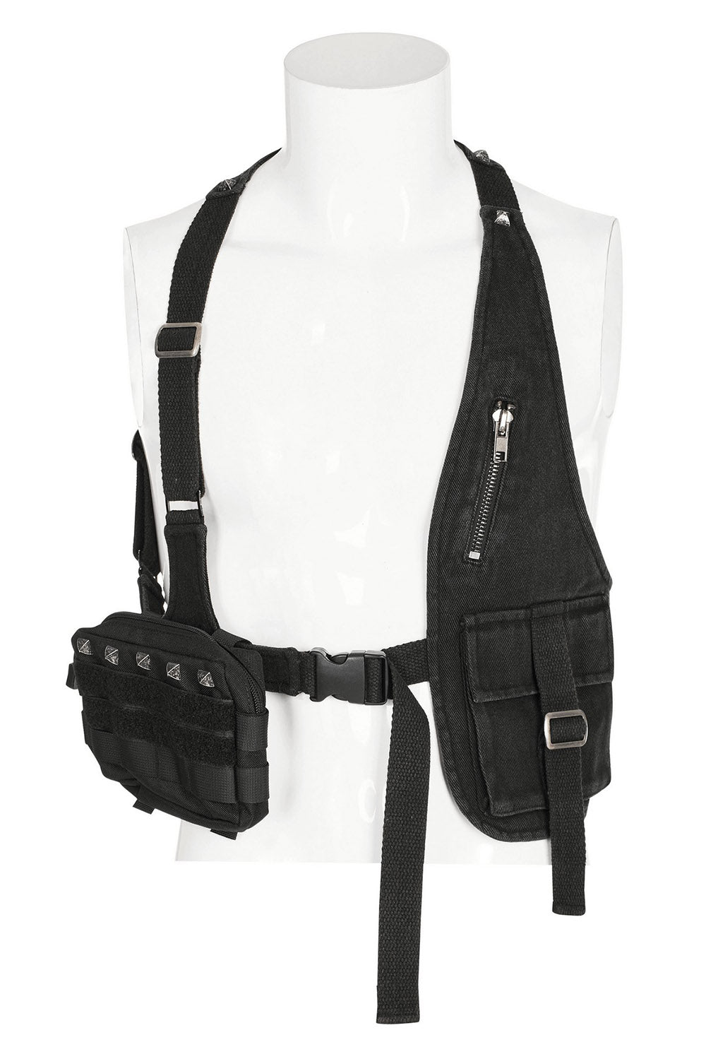 grunge apocalyptic punk harness bag 