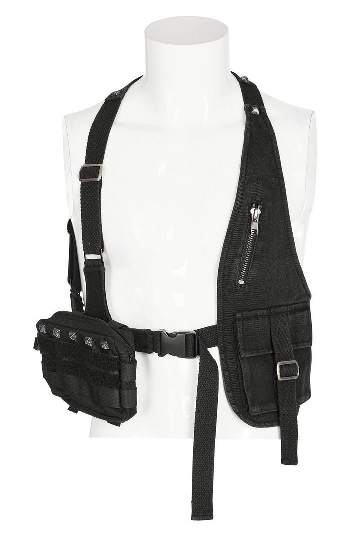 grunge apocalyptic punk harness bag 
