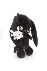 novelty emo black bunny rabbit plush toy backpack