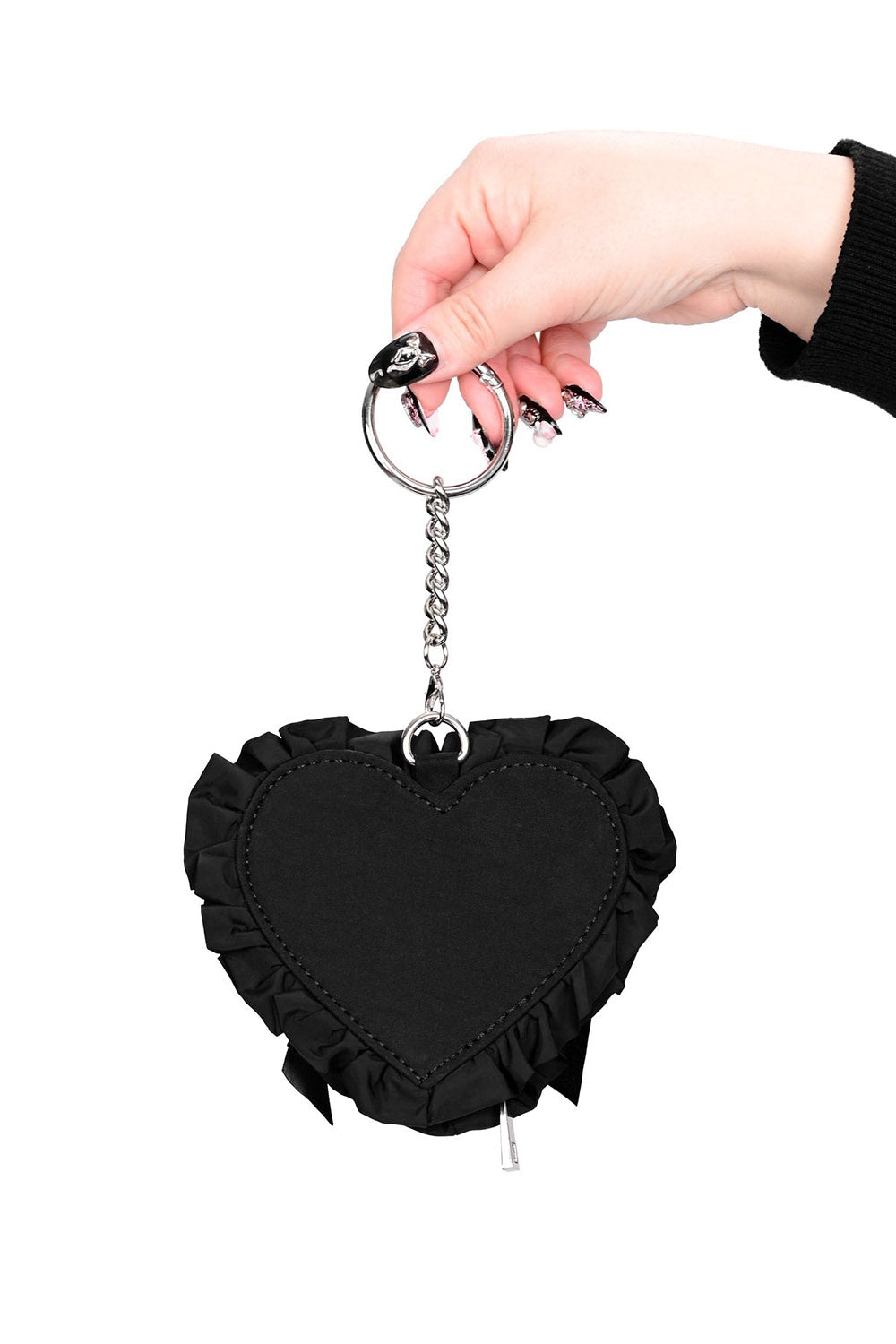 black gothic bag charm