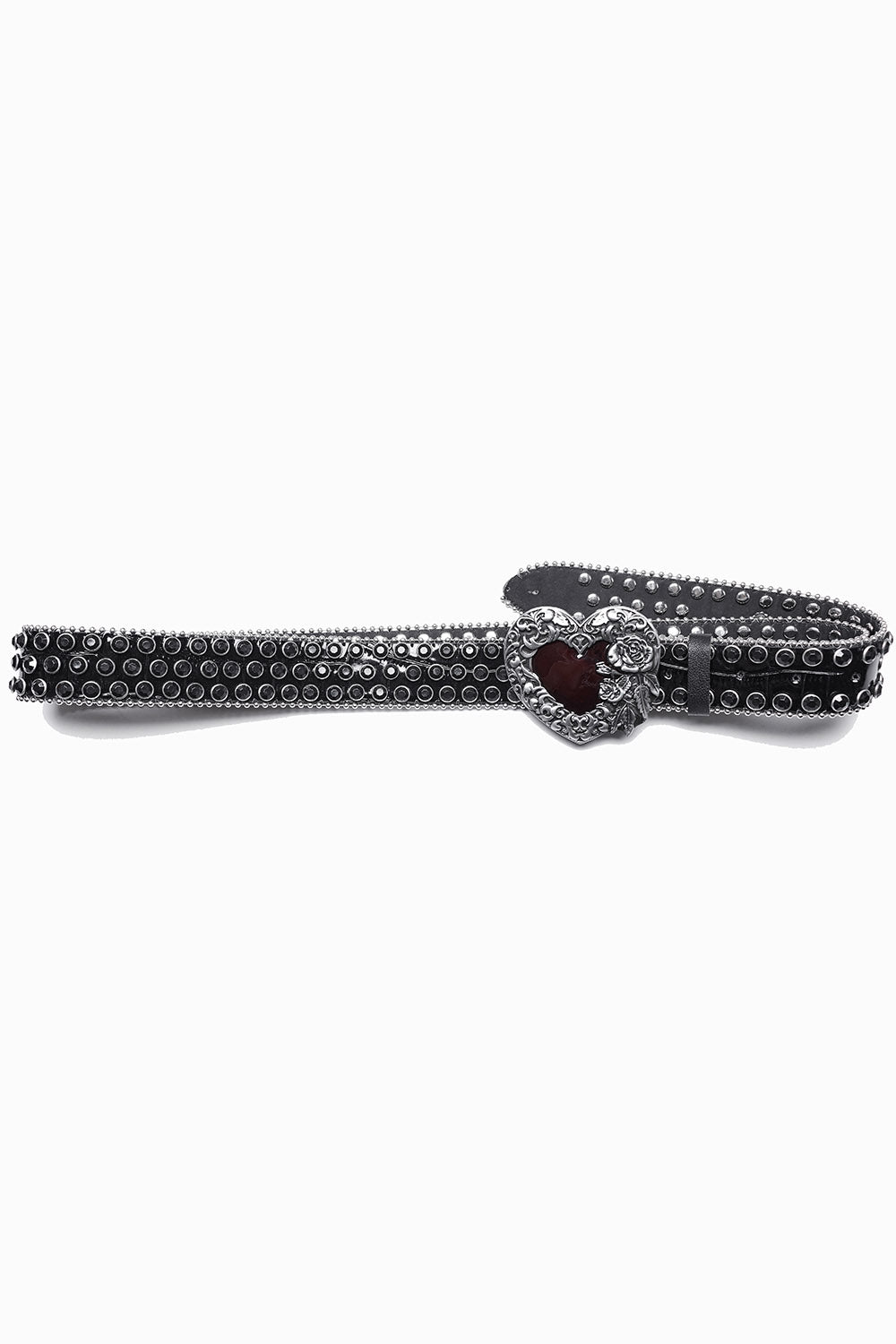 rose heart belt buckle belt