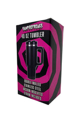 gothic purple bat stainless steel travel cup water bottle gift box