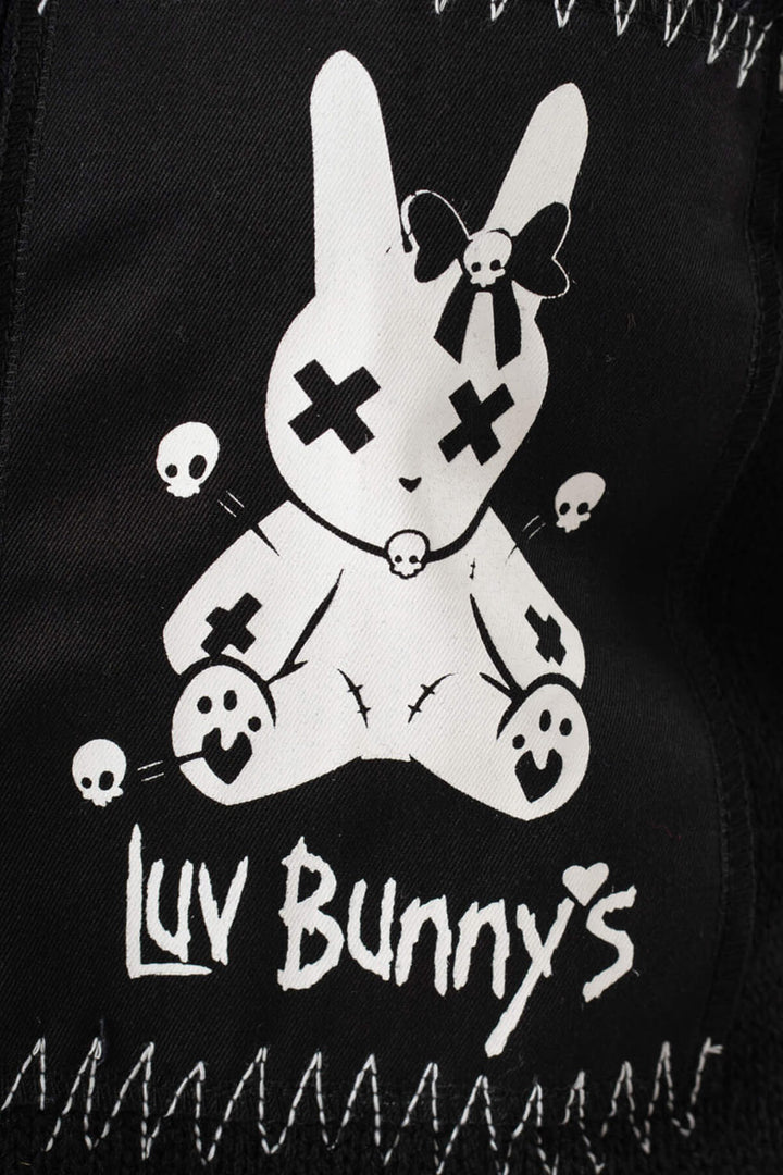 knitted emo bunny rabbit hoodie jacket