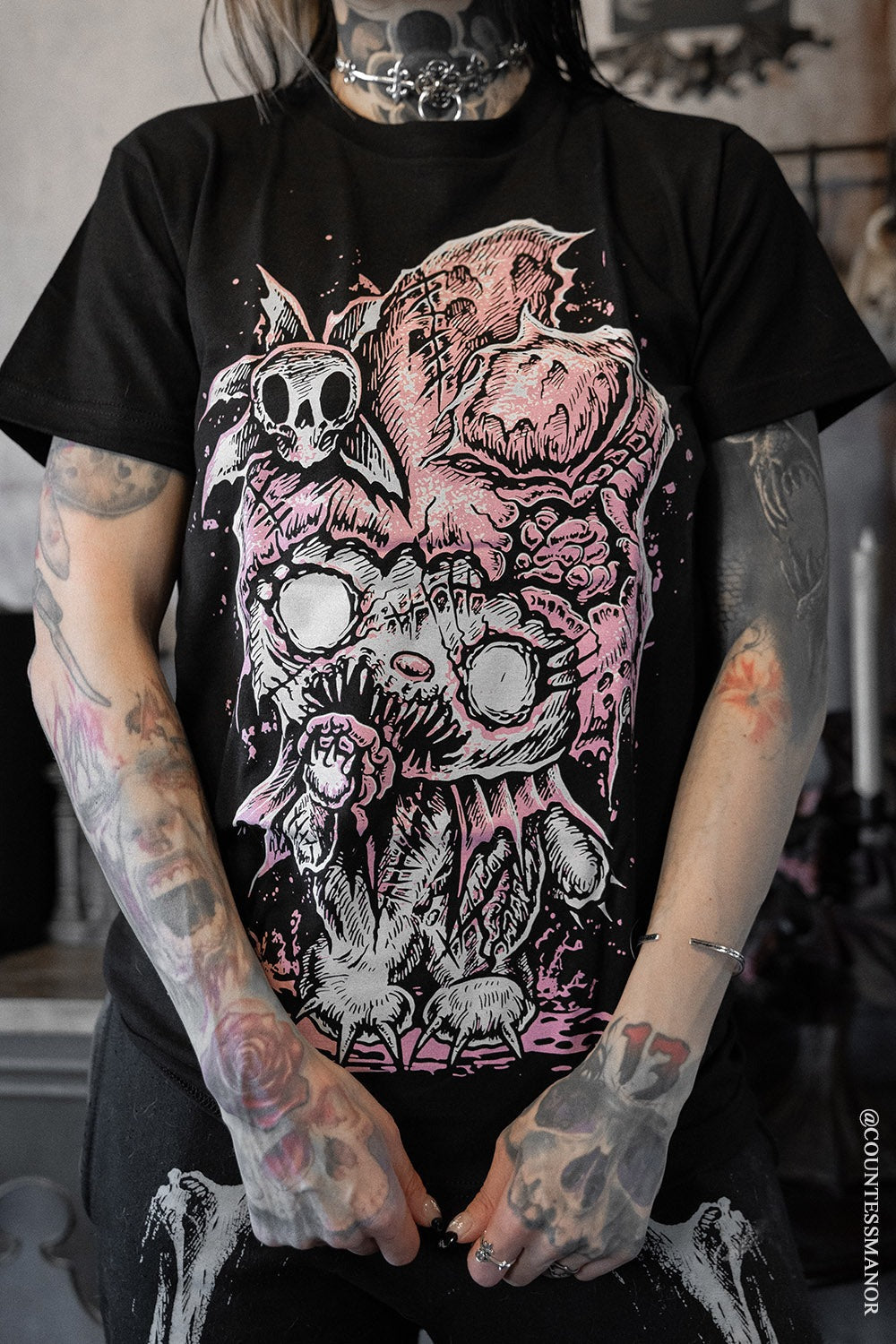 kawaii goth tshirt