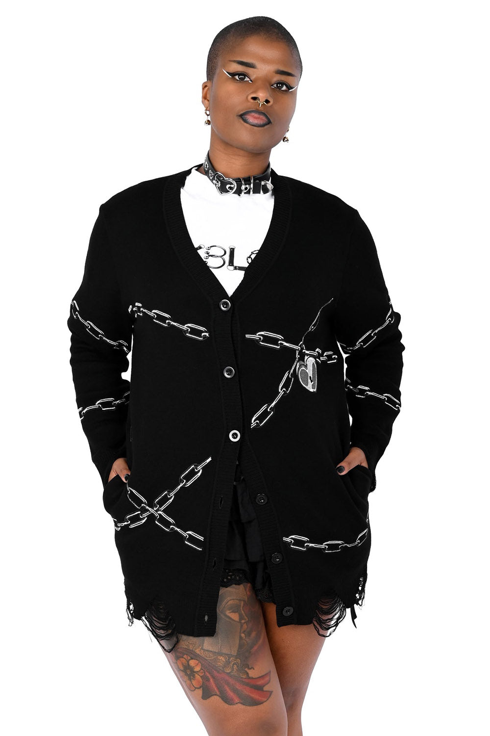 emo cardigan sweater