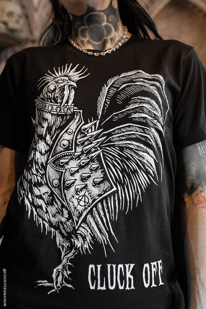 funny gothic chicken tshirt