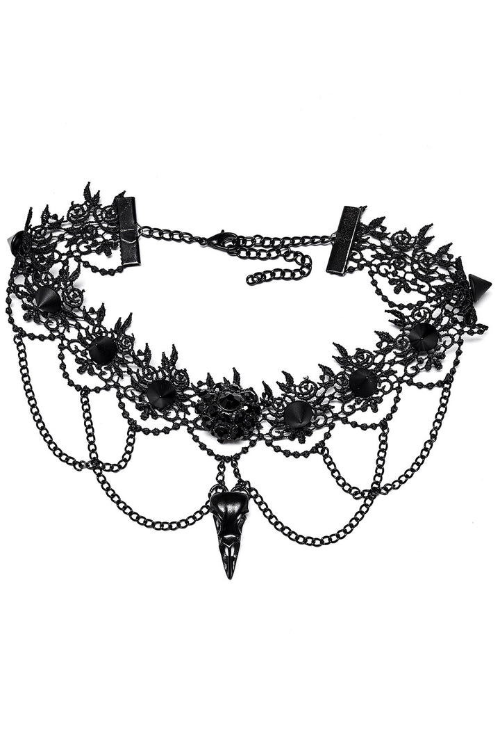 layered gothic necklace