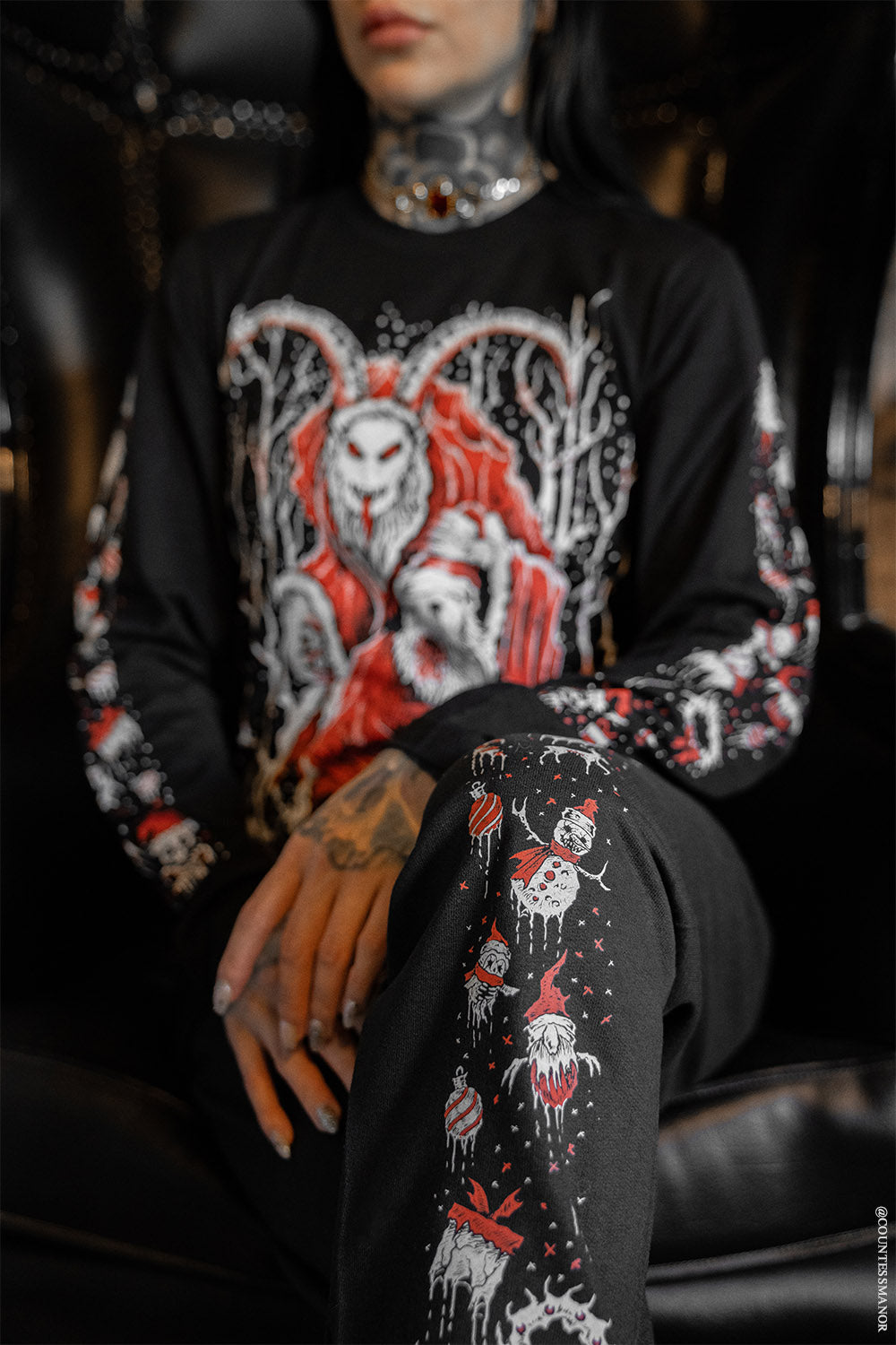 horror xmas pjs for sleeping 