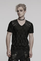 mens short sleeve emo shirt