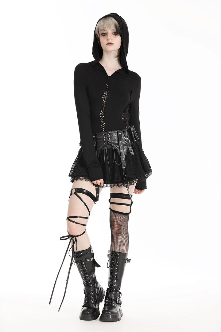 hooded witchy top