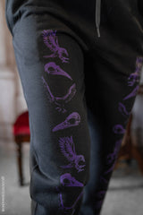 gothic viking norse raven jogger sweatpants