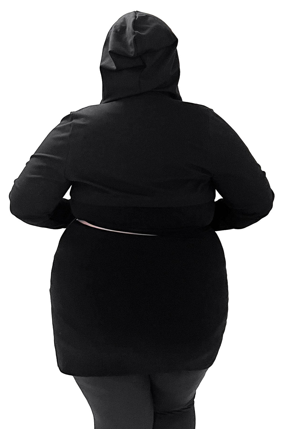 black terry womens hooded bolero shrug by foxblood