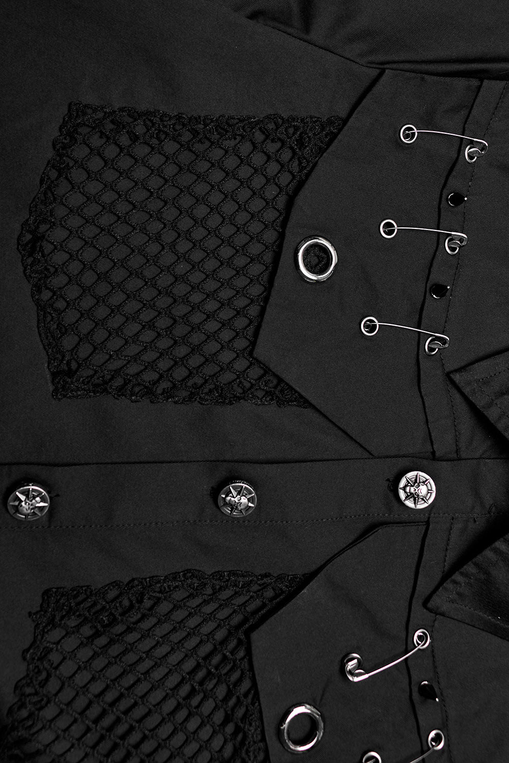 mens punk studded emo shirt