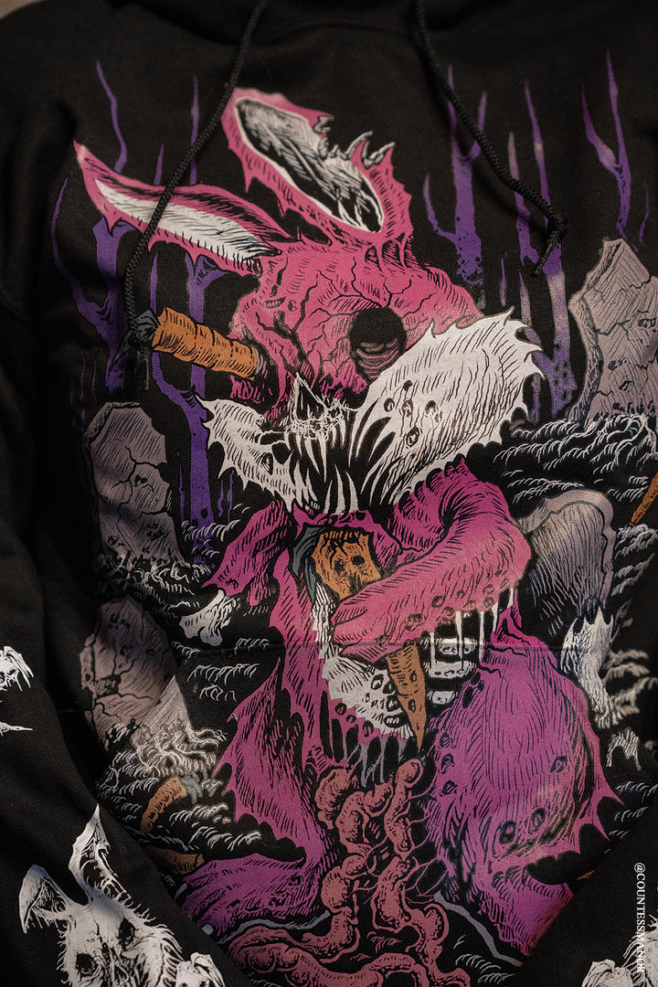 Zombunny Hoodie [Zipper or Pullover] [CREEPY COLOR VERSION]