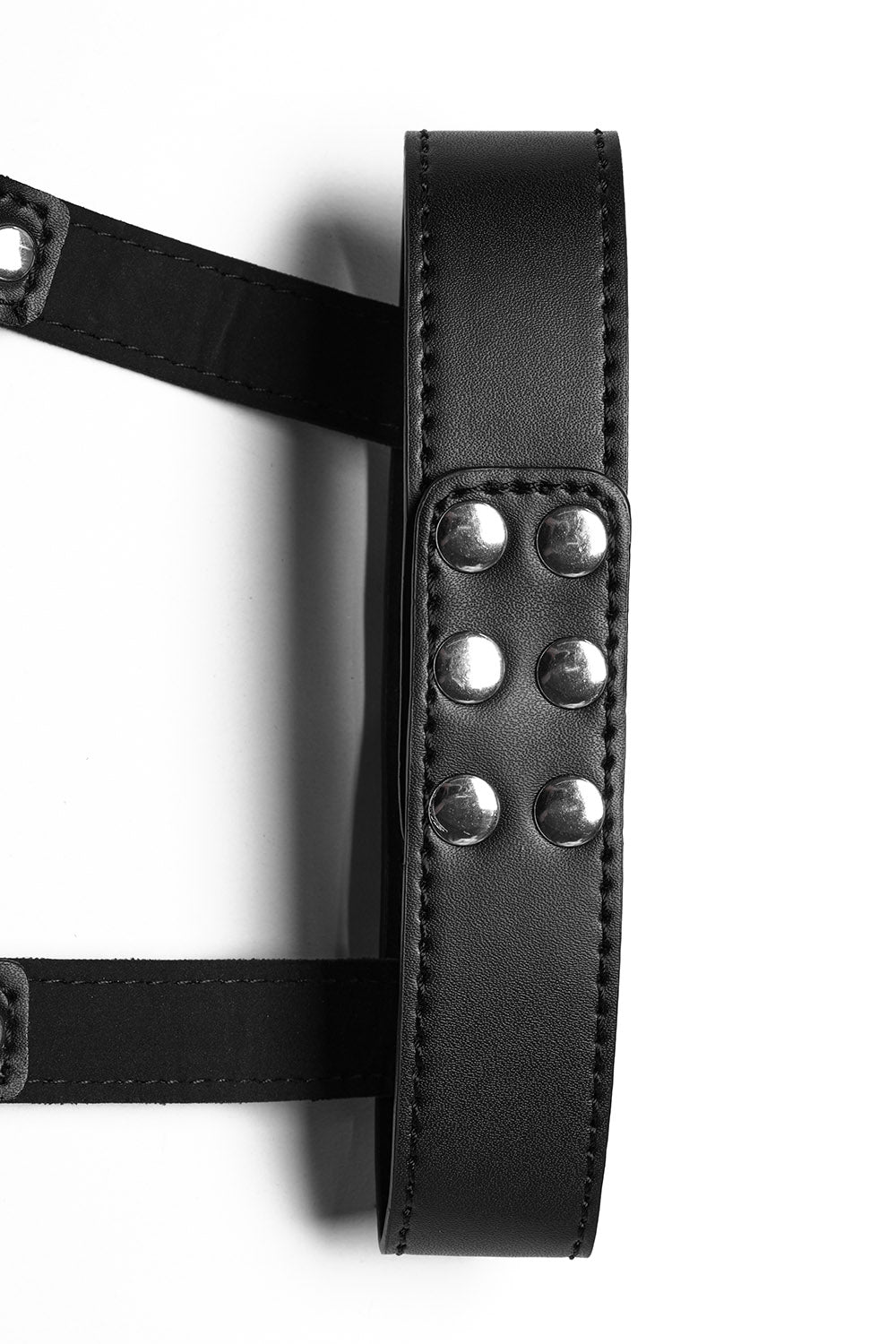 studded adjustable vegan leather punk choker 