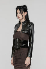 womens lace-up grunge goth corset