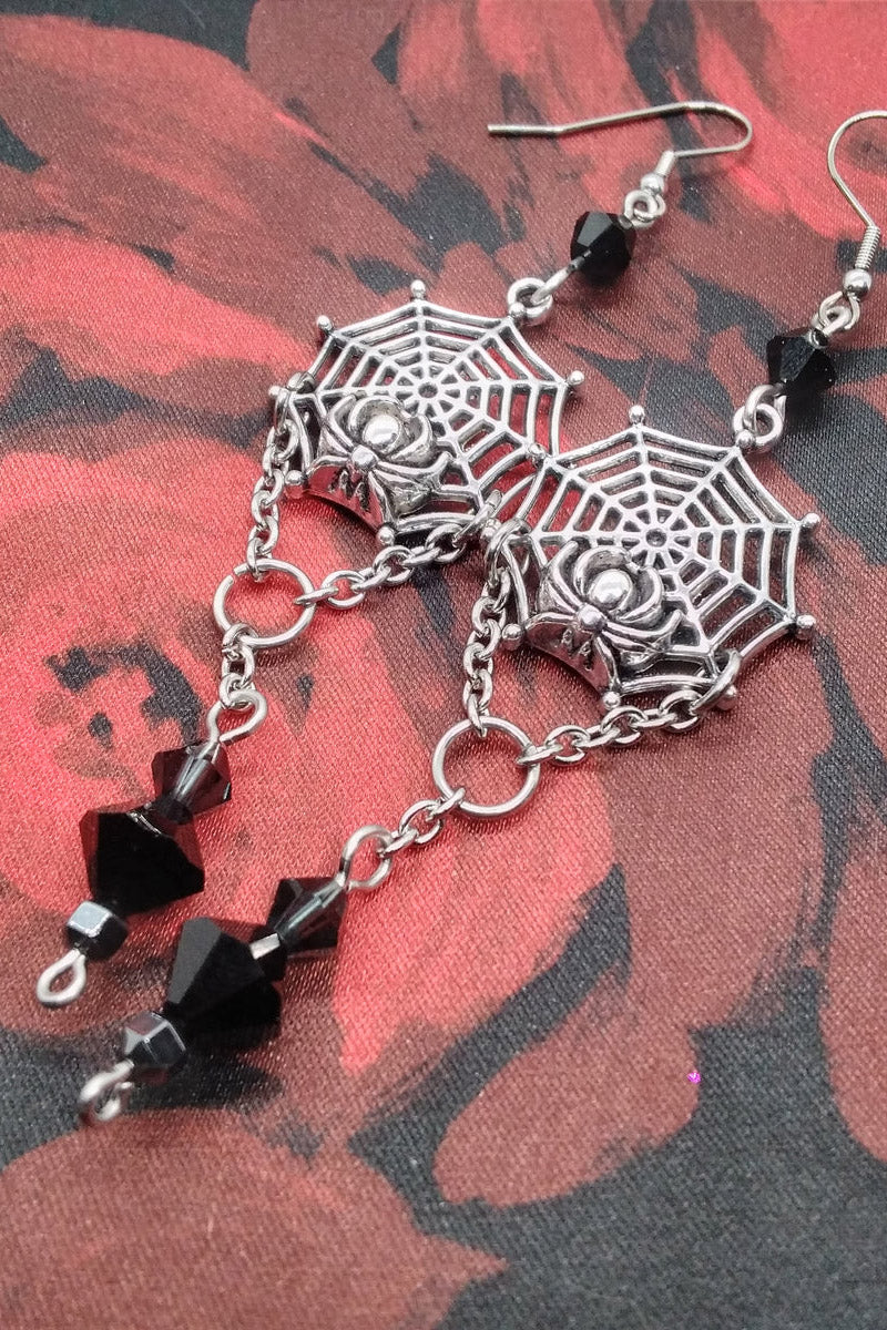 gothic spiderweb jewelry 