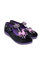 spooky sweet pink and purple mary jane platforms 