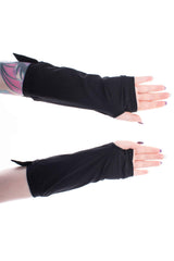 lace-up emo arm warmers