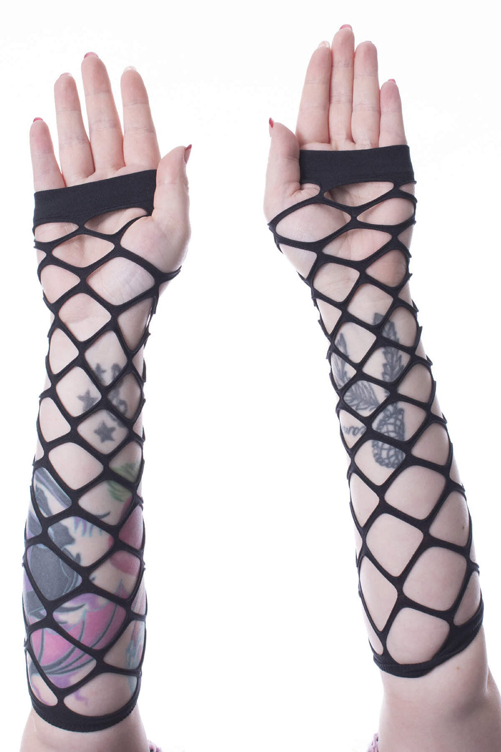 black grunge gothic arm armers