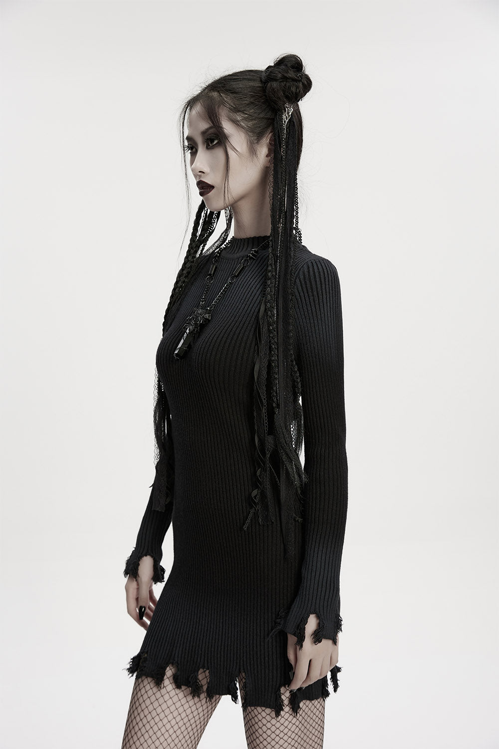 cybergoth braided hair accessory extension 