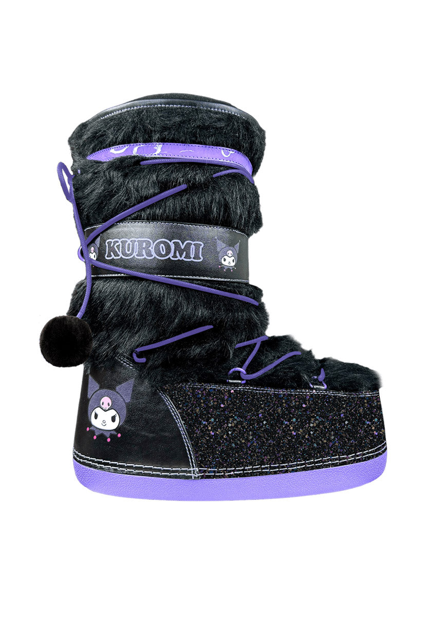 Blizz Kuromi Snow Boots [Black/Lavender]