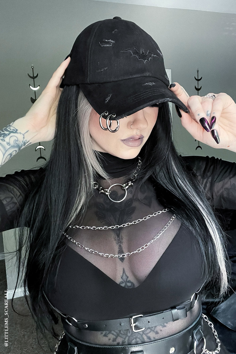 gothic ball cap