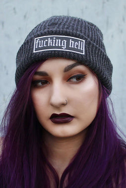 F*cking Hell Uncensored Beanie [GRAY]