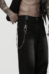 spider barbed wire pant chain