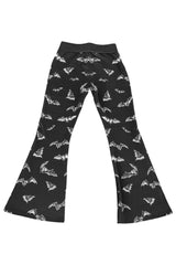 womens stretchy high waisted bat leggings with pockets