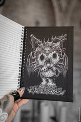 gothic hardcover emo bunny rabbit diary notebook 