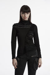womens gothic turtleneck top 