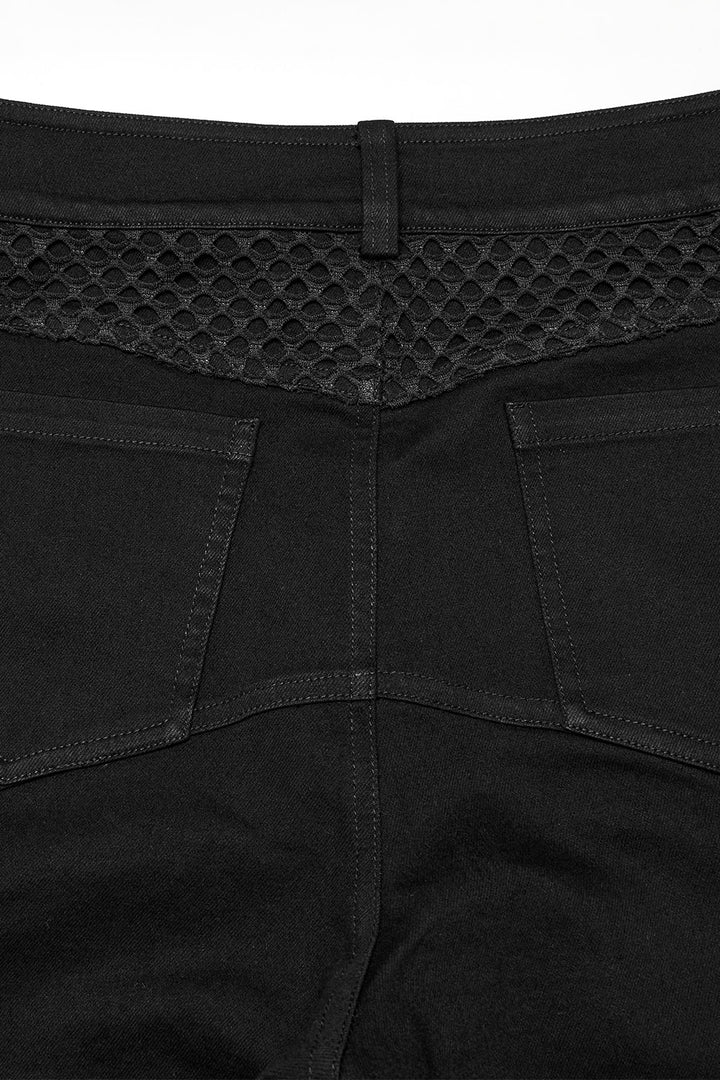 mens fishnet mesh pants
