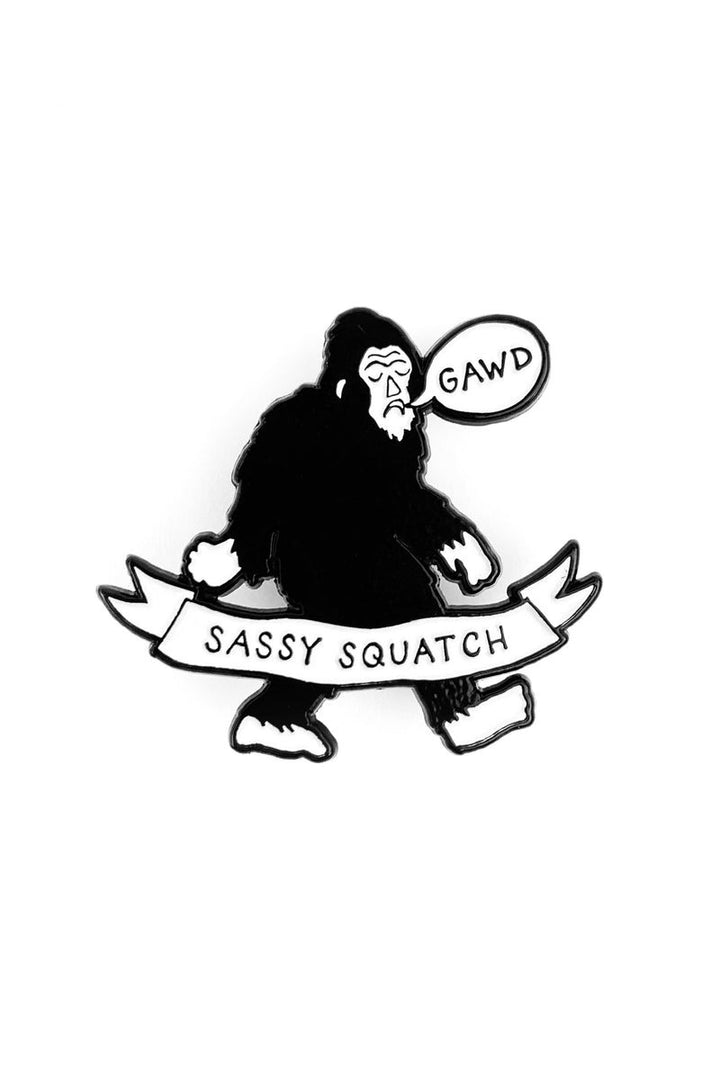 Sassy Squatch Enamel Pin