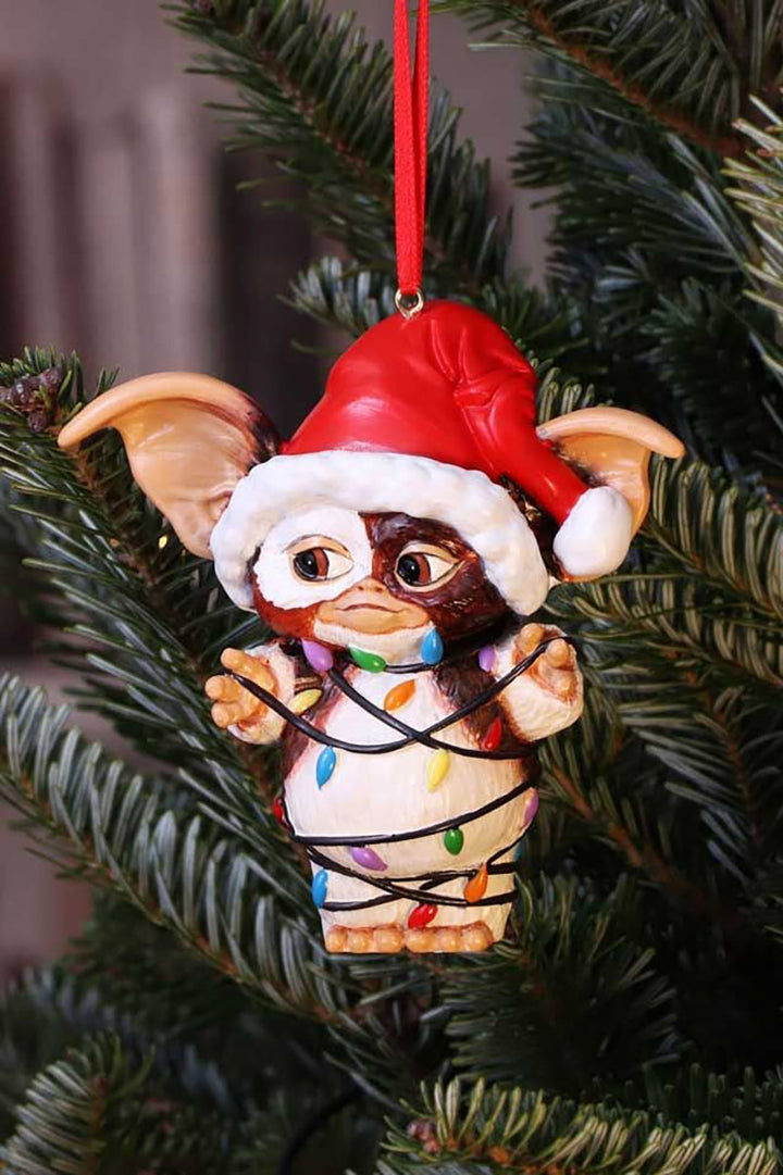 Gremlins Gizmo in Fairy Lights Hanging Ornament