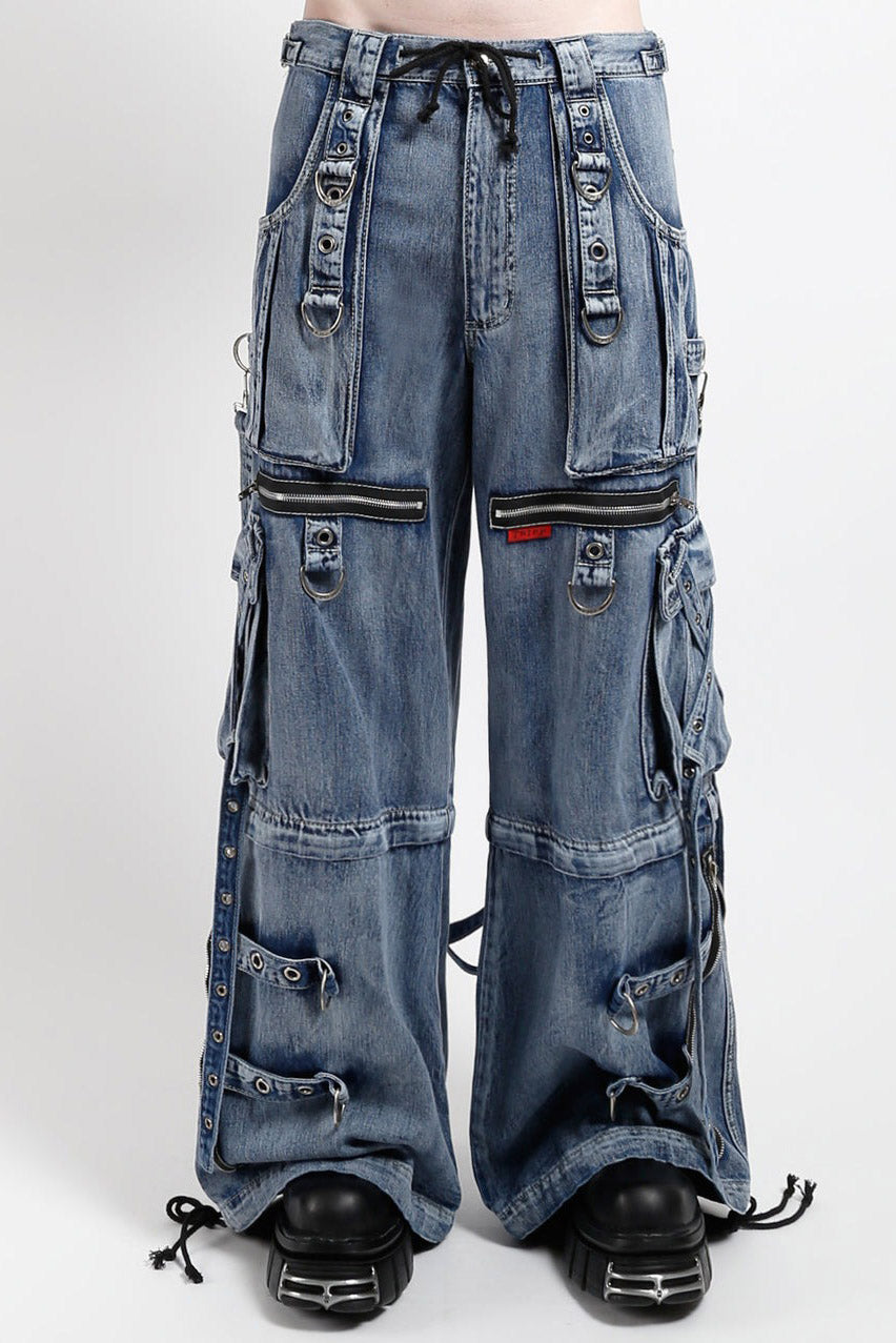 Tripp NYC X-Strap Pants [Blue-Fog Wash]