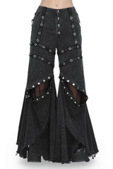 womens distressed witchcore pants