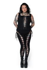 womens corset emo pants